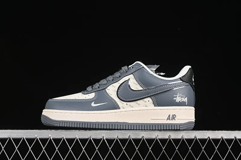 All categories Nk Air Force 1 Air Force series Nk Air Force 1 Low Air Force low-top Nike Air Force 1'07 Low Stussy co-branded gray black tail Air Force 1 low-top casual sneakers XS1958-553